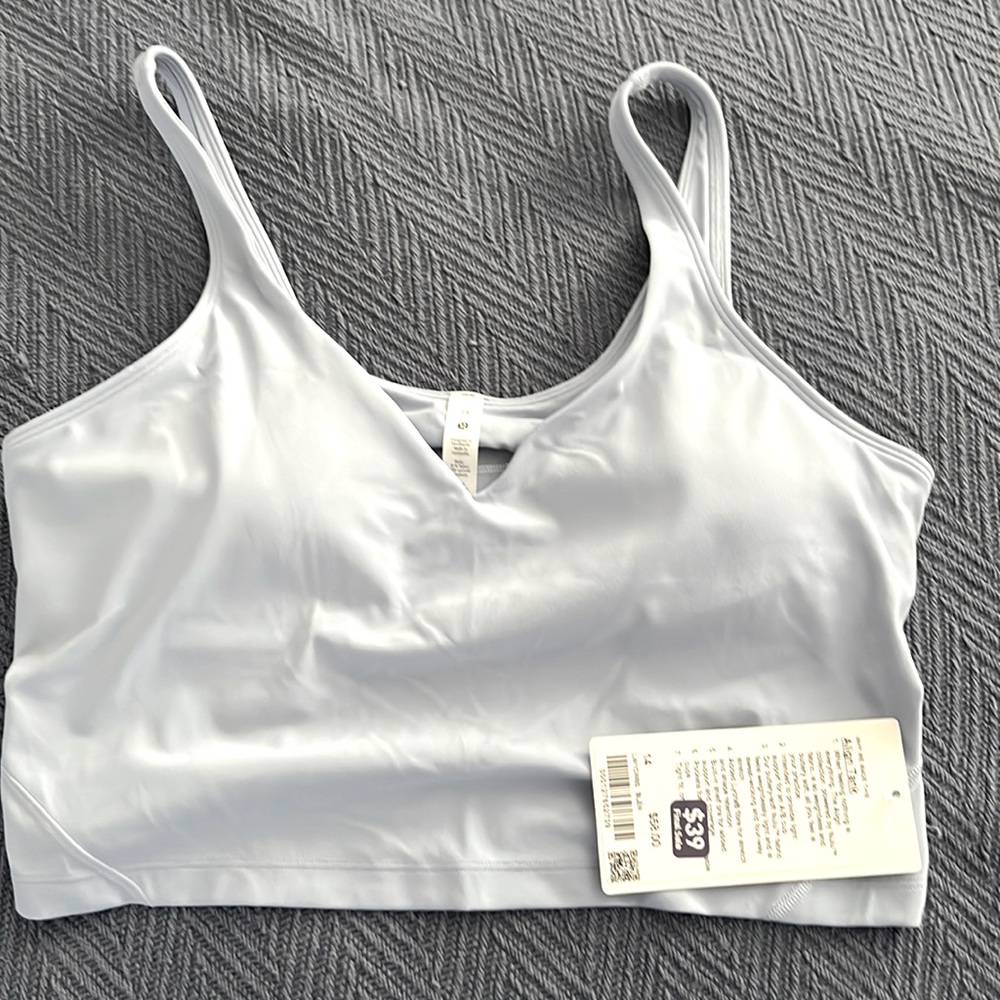 NWT Lululemon Align Tank blue linen sz14